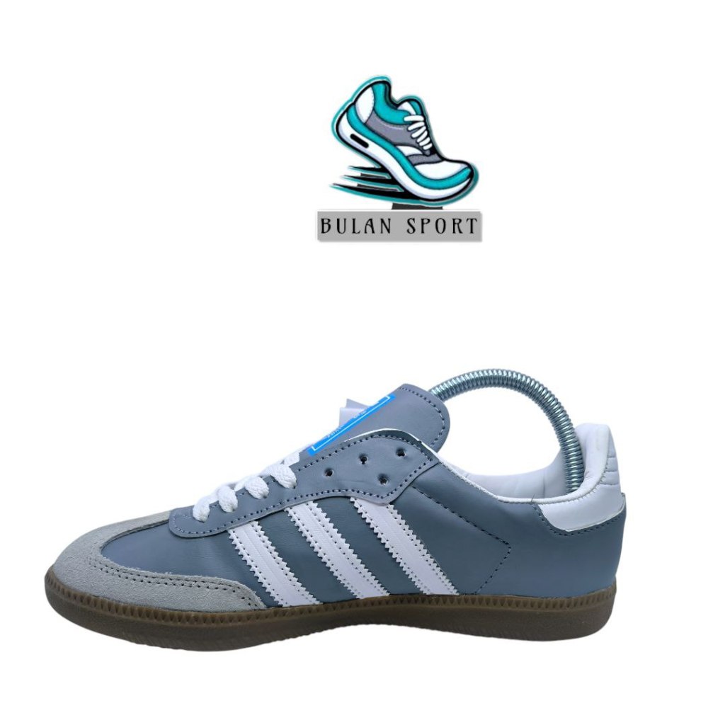 SEPATU ADIDAS SAMBA VARIAN GREY LIST PUTIH