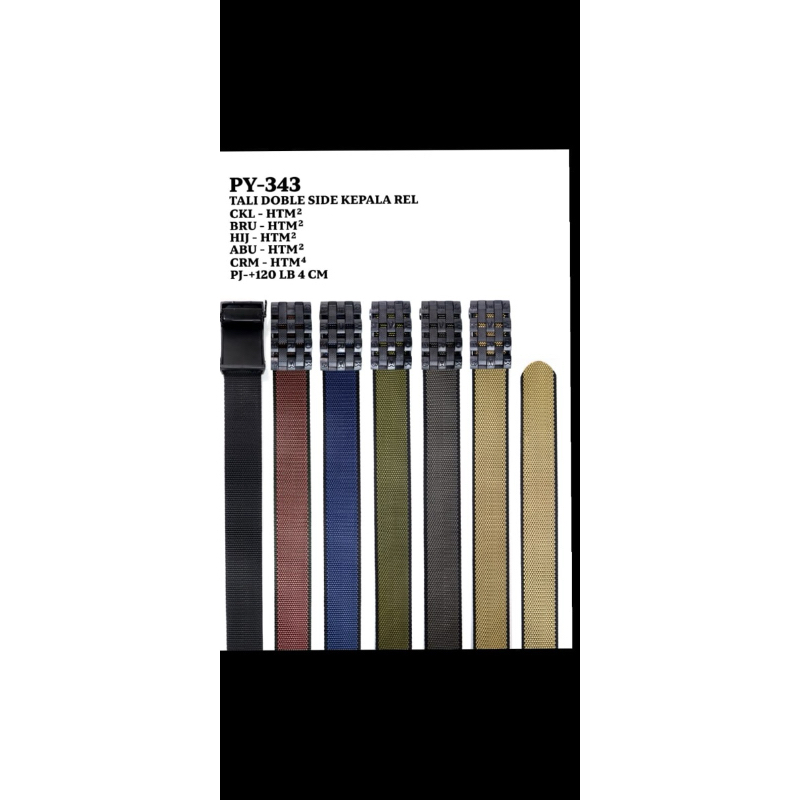 Tali Pinggang Kain Kanvas Dua Warna Tali Pinggang Kain Kanvas Ikat Pinggang Nylon Tali Pinggang Kain