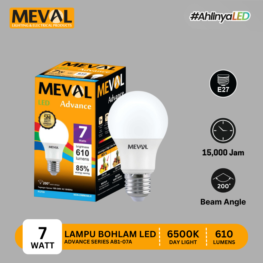 meval EB1-07A Lampu LED Bohlam