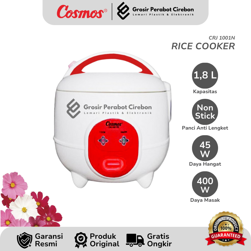COSMOS RICE COOKER CRJ-1001N / CRJ 1001N RICE COOKER COSMOS 0,6 LITER