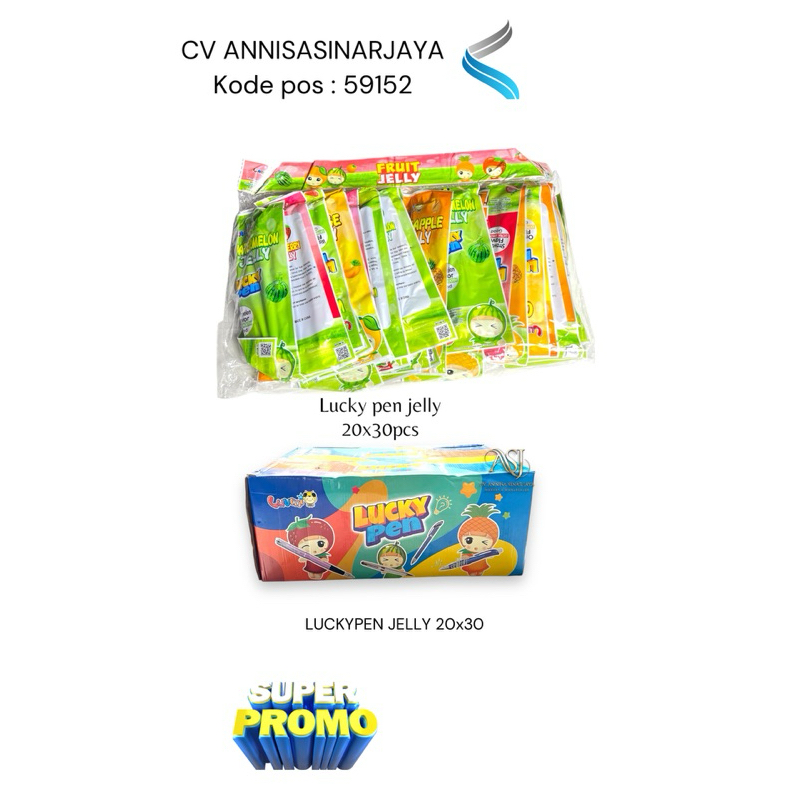 

LUCKY PEN JELLY ISI 30PCS TERMURAH SUPER PROMO