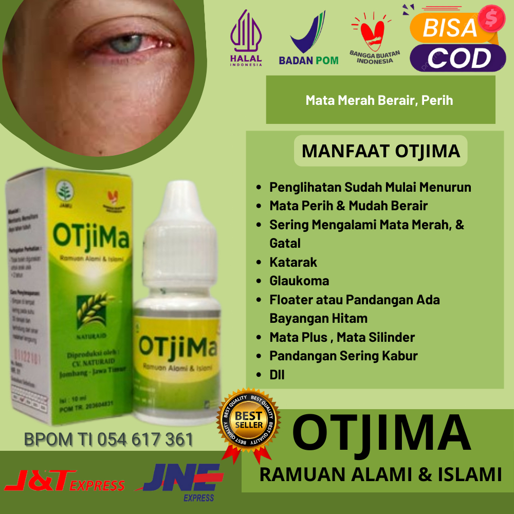 OTEM OTJIMA ASLI ORIGINAL - Obat Tetes Mata Herbal Madu Ampuh Mengobati Penyakit Mata - Mata Merah B