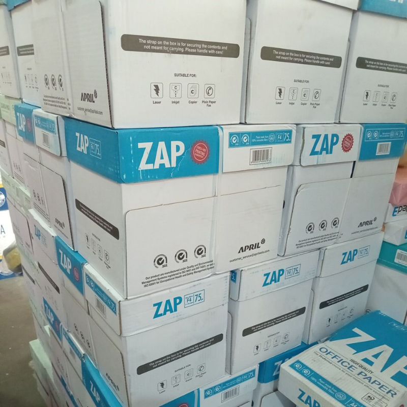 

Kertas Zap A4 dan F4 75gram / harga per rim