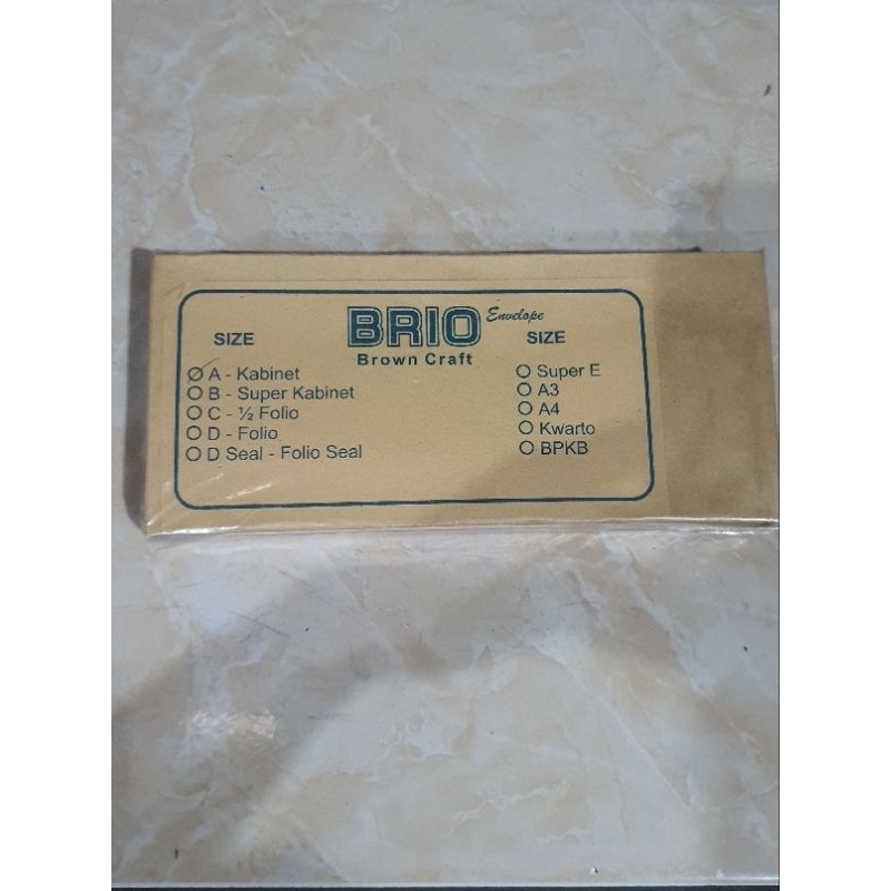 

Amplop Coklat Samson Kabinet Brio 80gr