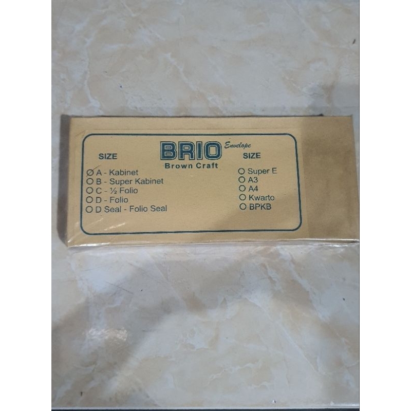 

Amplop Coklat Samson Kabinet Brio 80gr