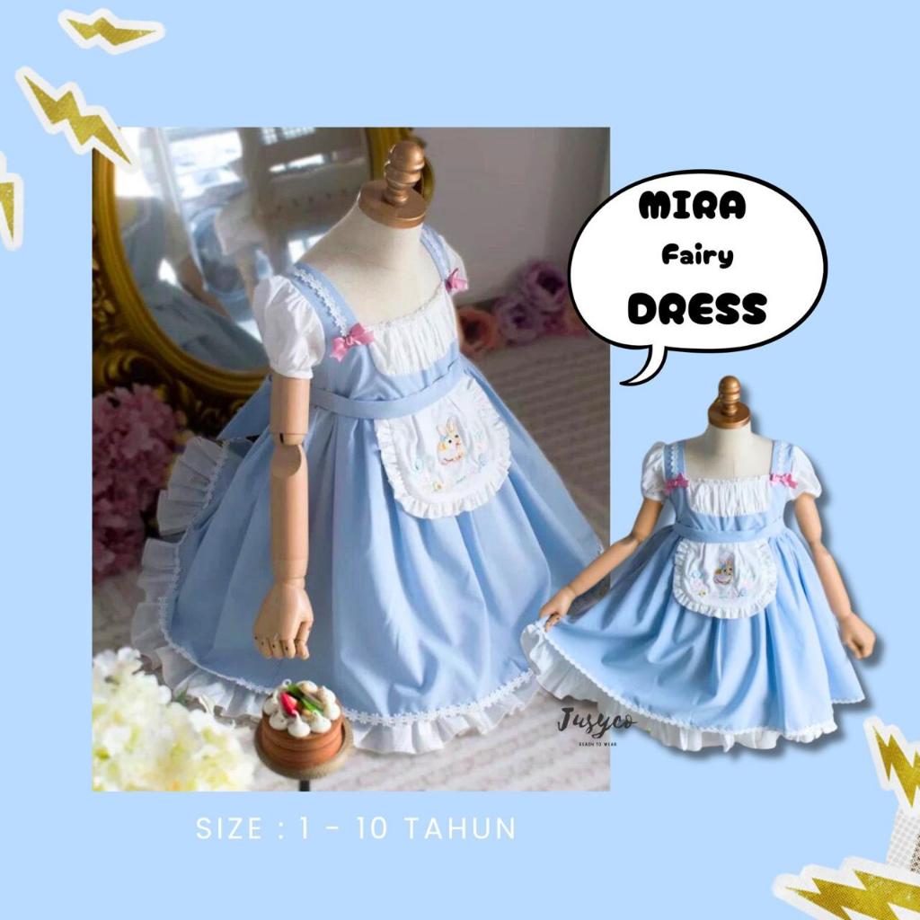 Mira Fairy Blue Dress/ Dress Pesta  Karakter Anak Ulang Tahun
