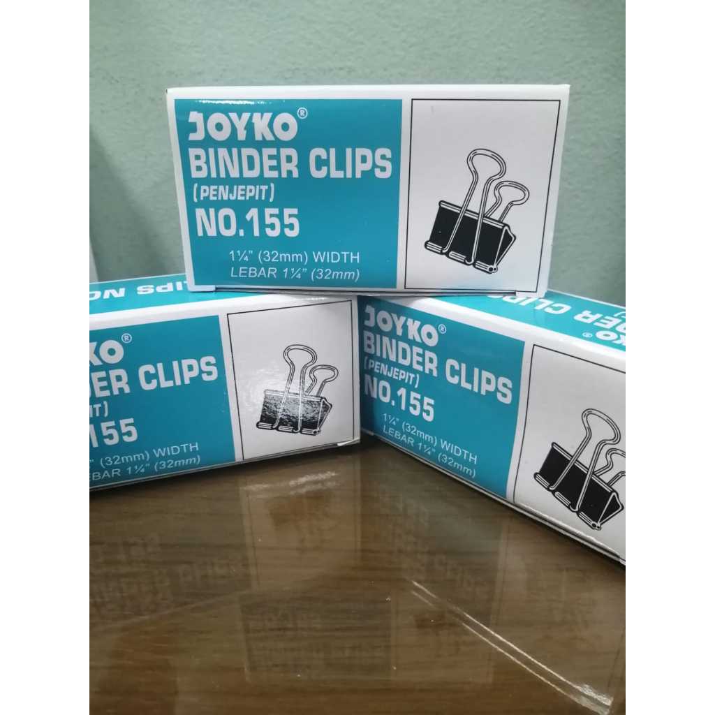 

Binder Clips No.111 155 200 260 Penjepit Kertas klip