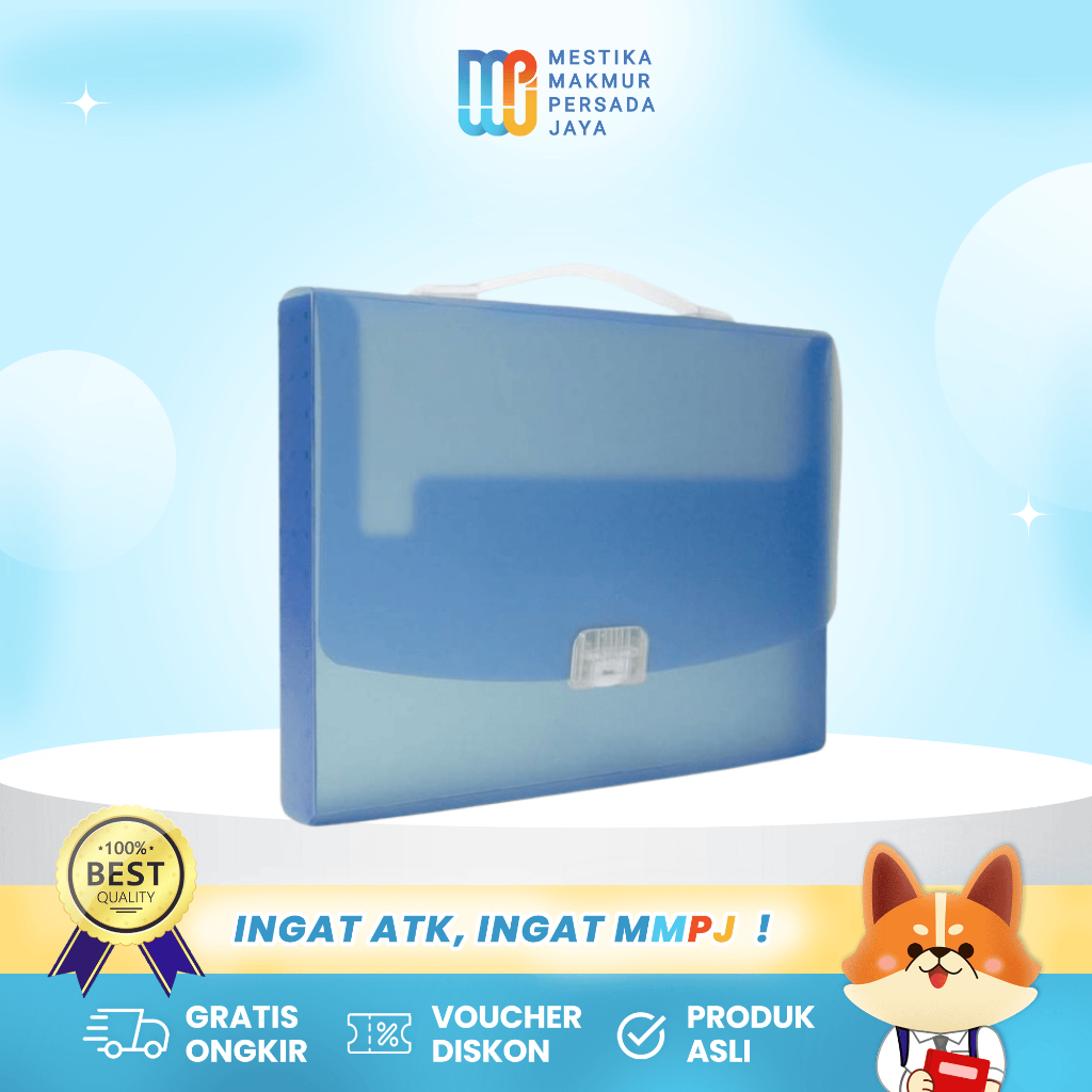 Bantex Portable Case Tempat Dokumen Berkas Dengan Pegangan Ukuran Folio / F4 3611