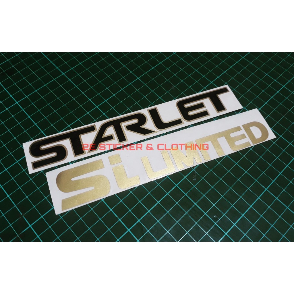 Stiker STARLET dan Si Limited