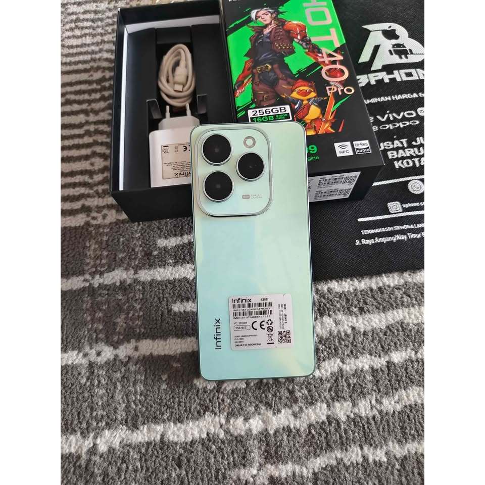 Infinix Hot 40 Pro 5G 16/256GB Green Lengkap Original Garansi Panjang