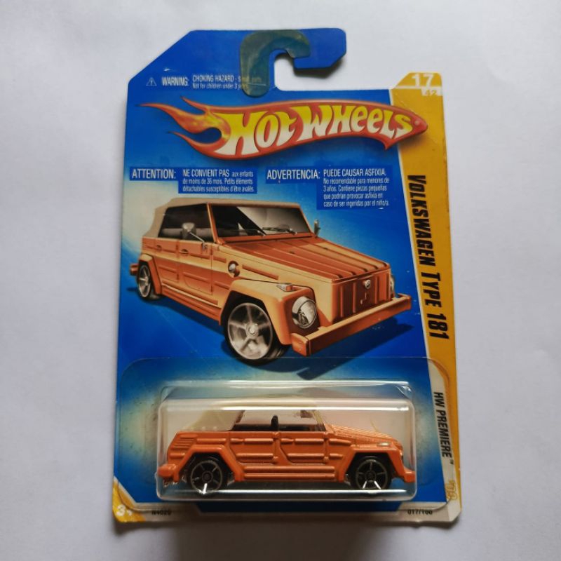 hotwheels hot wheels volkswagen type 181 orange hw premiere