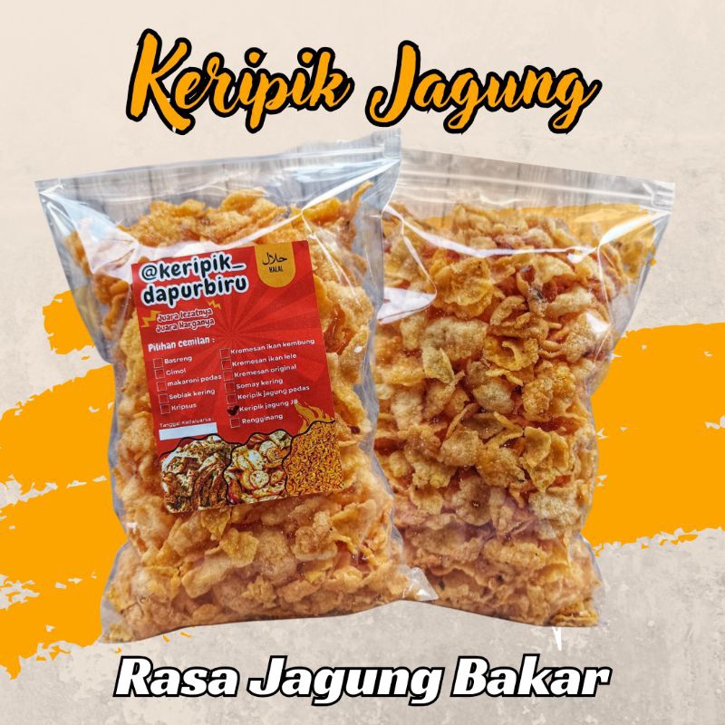 

Keripik jagung rasa jagung bakar