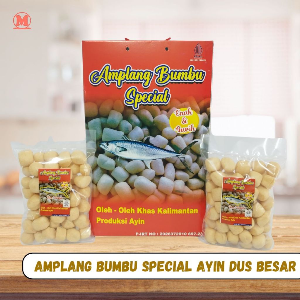 

Amplang Ikan Tenggiri Bumbu Special Ayin Dus besar