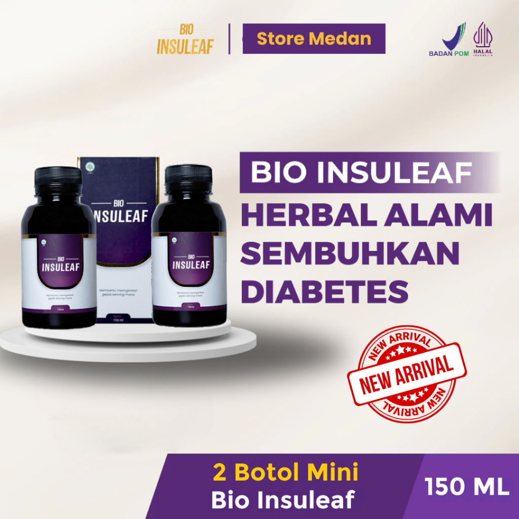 

Bio Insuleaf Herbal Untuk Diabetes Ori 2 Botol Mini