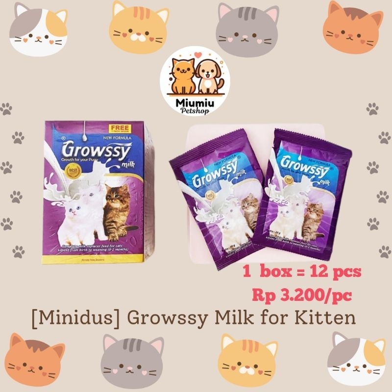 [Minidus] Growssy Kitten Susu Anak Kucing Baru Lahir