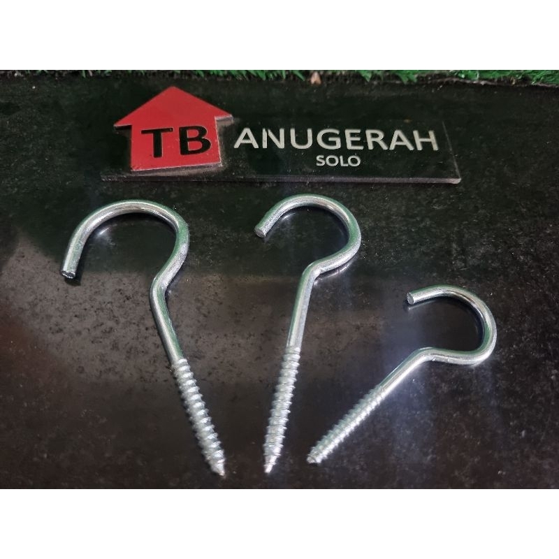SEKRUP HAK BUKA ○ SCREW HOOK #10, #12, #14 ○ SEKRUP TANDA TANYA