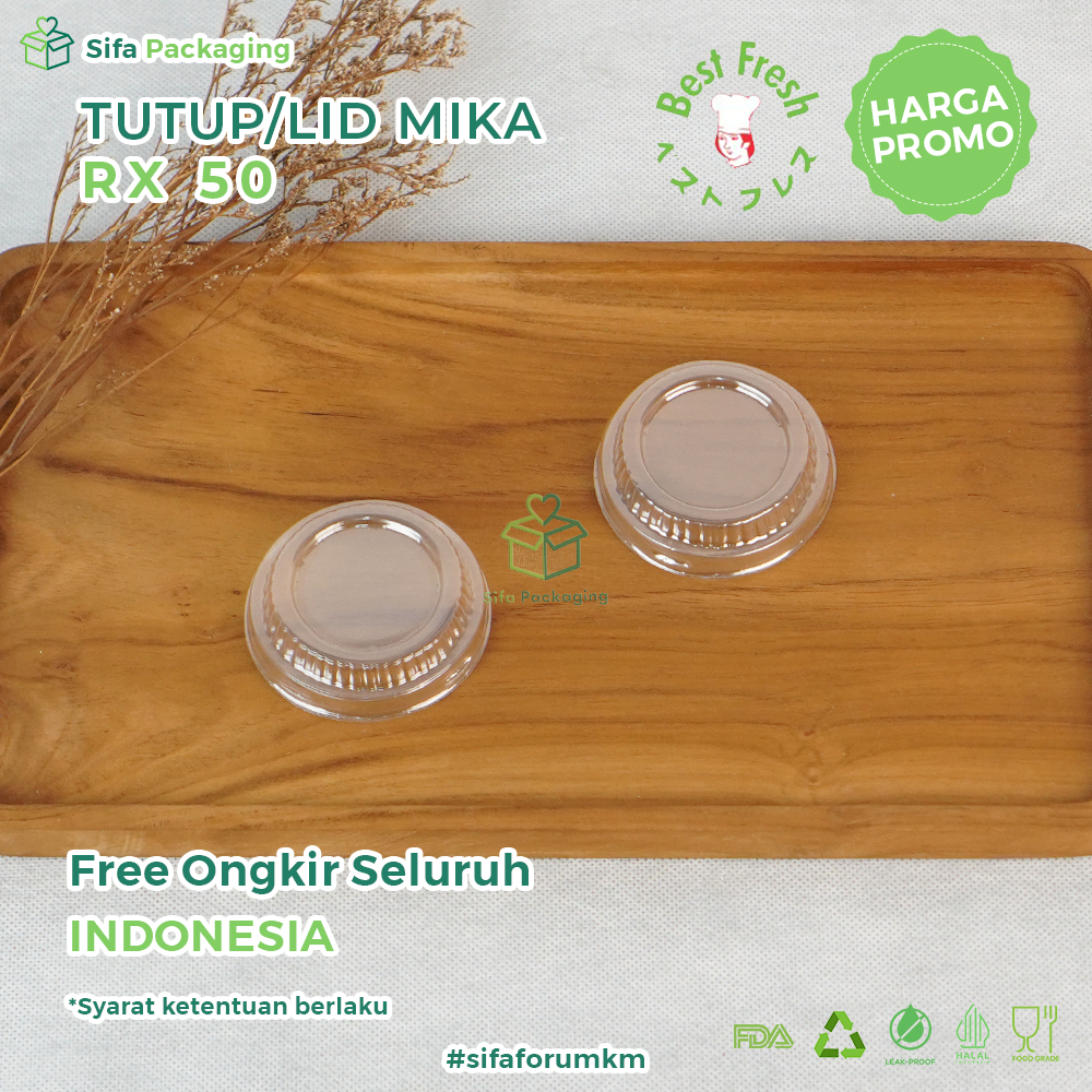 Tutup Mika Alumunium Foil Tray RX 50 Lid Mika (Tutup Saja)