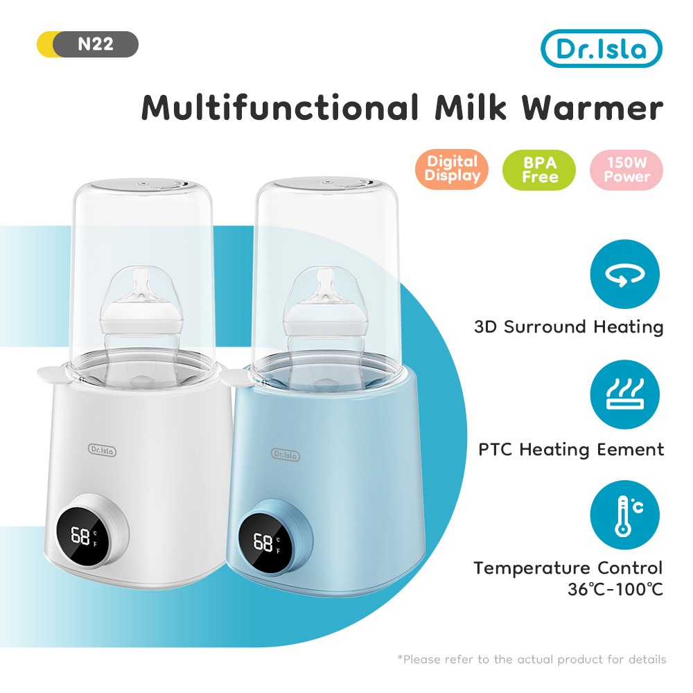 Dr.isla Sterilizer Botol Bayi 30-100° Penghangat asi Portable Alat Steril Botol Susu Bayi N22