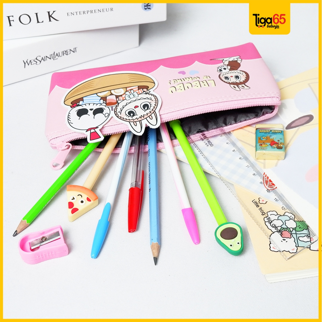 

Tempat Pensil Punch Karakter Kuromi Cinnamorol My Melody Peony / Pensil Bag 223-041