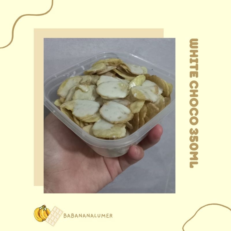 

BABANANA LUMER "Keripik Pisang Lumer" Varian White Choco 350ml