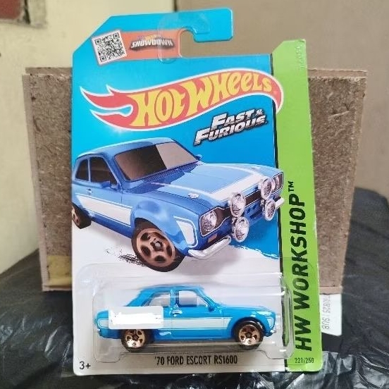 Hot Wheels 70 Ford Escort RS1600 HW Workshop Fast Furious diecast