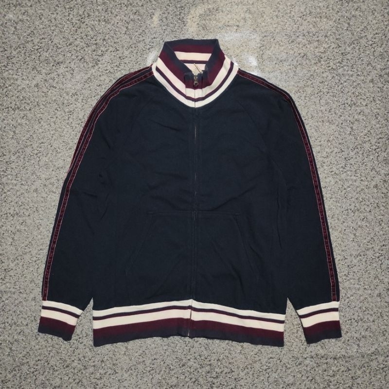 Jaket Tracktop Casual Two Stripe Lab Works Second
