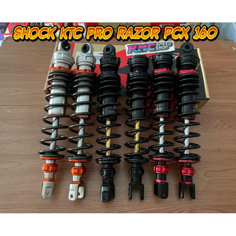 Shock Ktc Pro Razor PCX 160 panjang 365mm / Shock Ktc non tabung PCX 160 tinggi 365mm