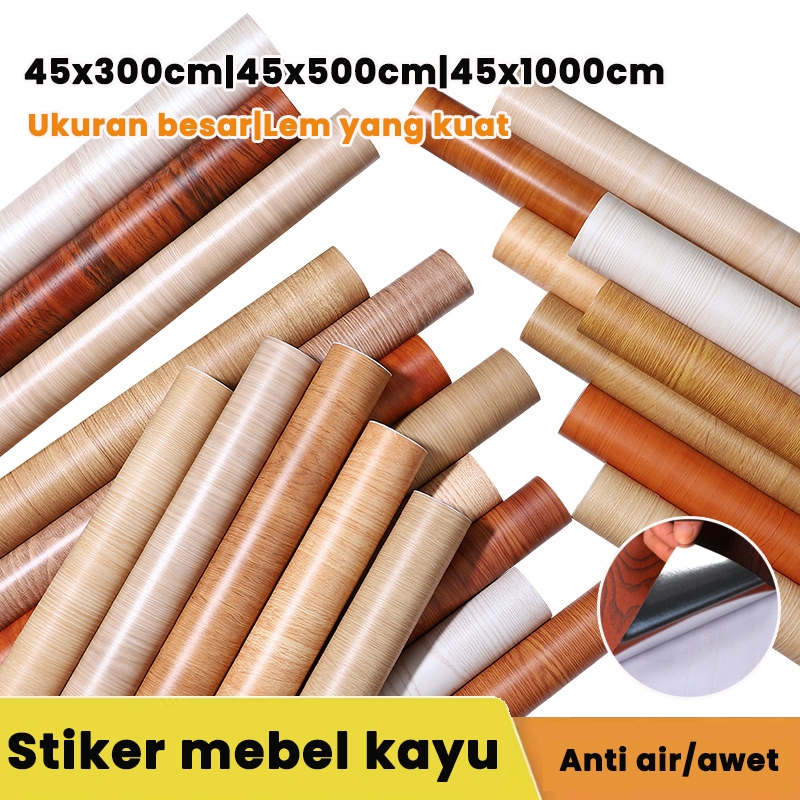 【Barang spot】Stiker Mebel Kayu Anti Air/Awt Stiker Mebel Kayu Anti Air/Automat Stiker Mebel Kayu Ant