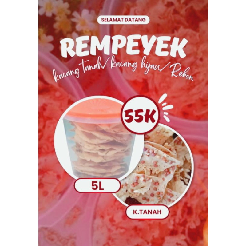 

(TERLARIS) 500gr Peyek Kacang & Rebon (K.tanah) Crunchy