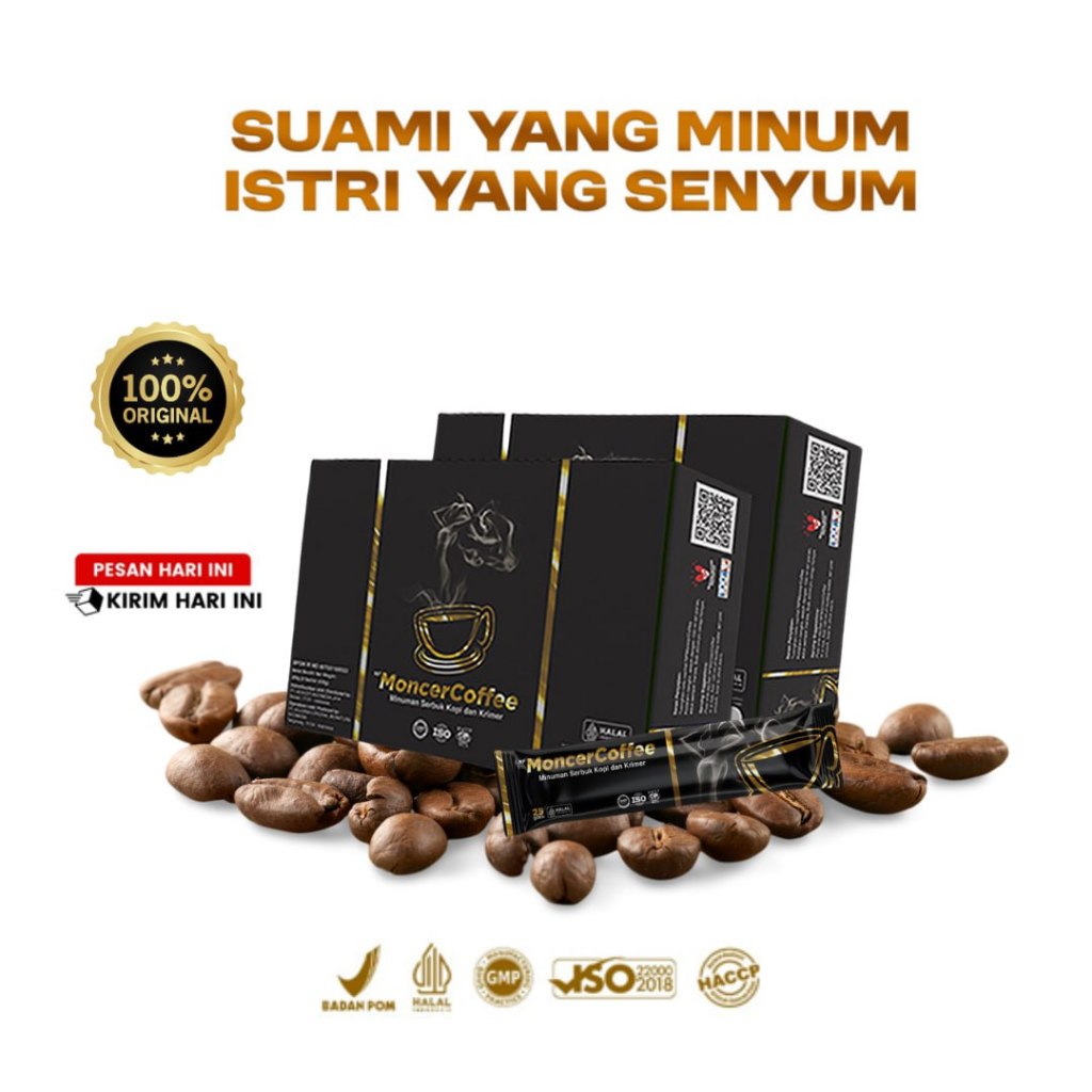 

Kopi Monnceer Original Berkhasiat Herbal Alami Khusus Pria Privasi Aman Terjaga Tanpa Efek Samping