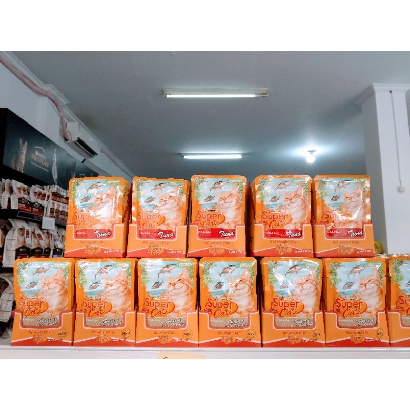 SuperCat Sachet Pouch 85gr Wet Food / Makanan kucing Basah SuperCat Sachet Wet Food