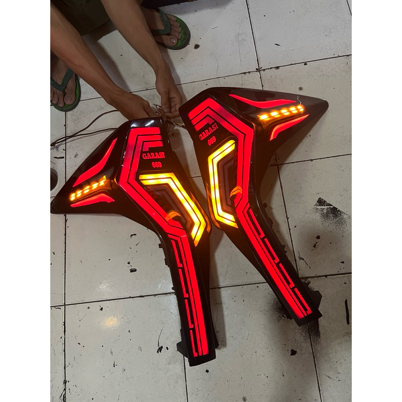 stoplamp pajero sport dakar custom lampu pajero sport 2016 up