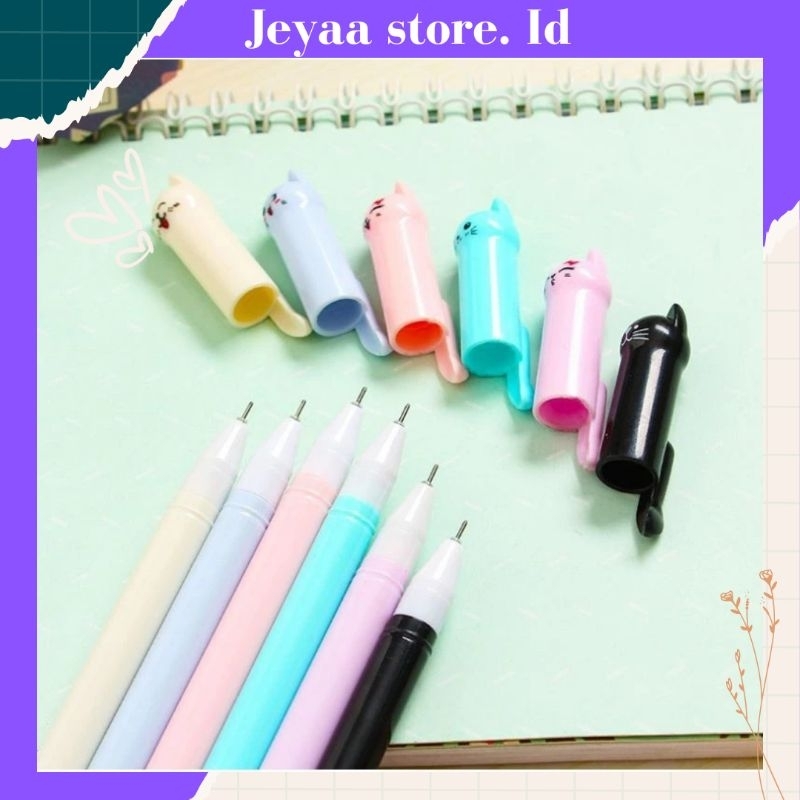 

Pena Karakter Meow Kucing Lucu Pulpen Karakter Gel Imut Pulpen Gel Pena