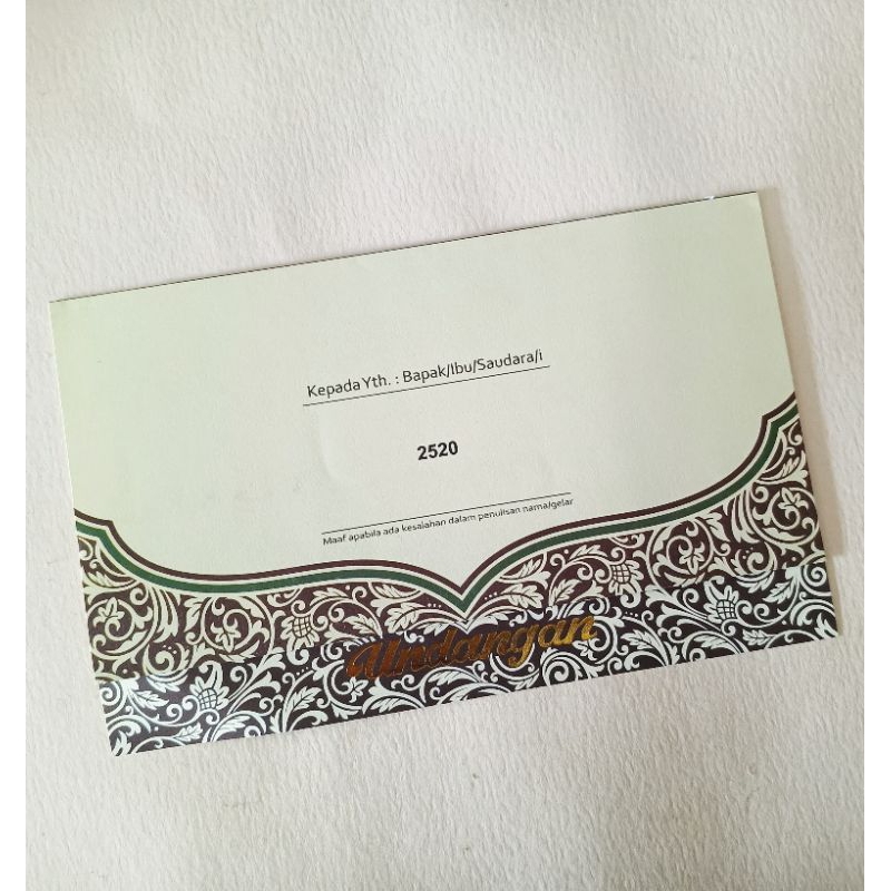 Undangan ERBA 2520 BACA DESKRIPSI
