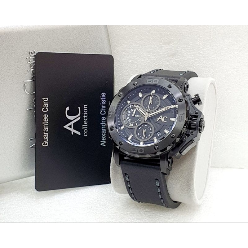 ALEXANDRE CHRISTIE AC 9205 PRIA LEATHER BLACK ORIGINAL