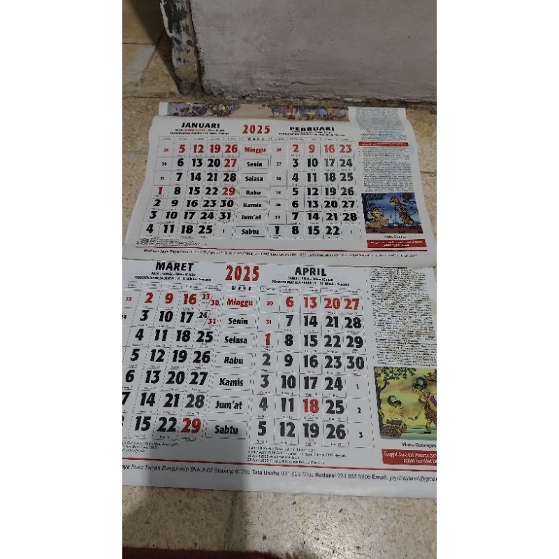

Kalender Jayabaya 2025 (KUNING KARENA DIPAJANG & KECANTOL PAKU) baca deskripsi