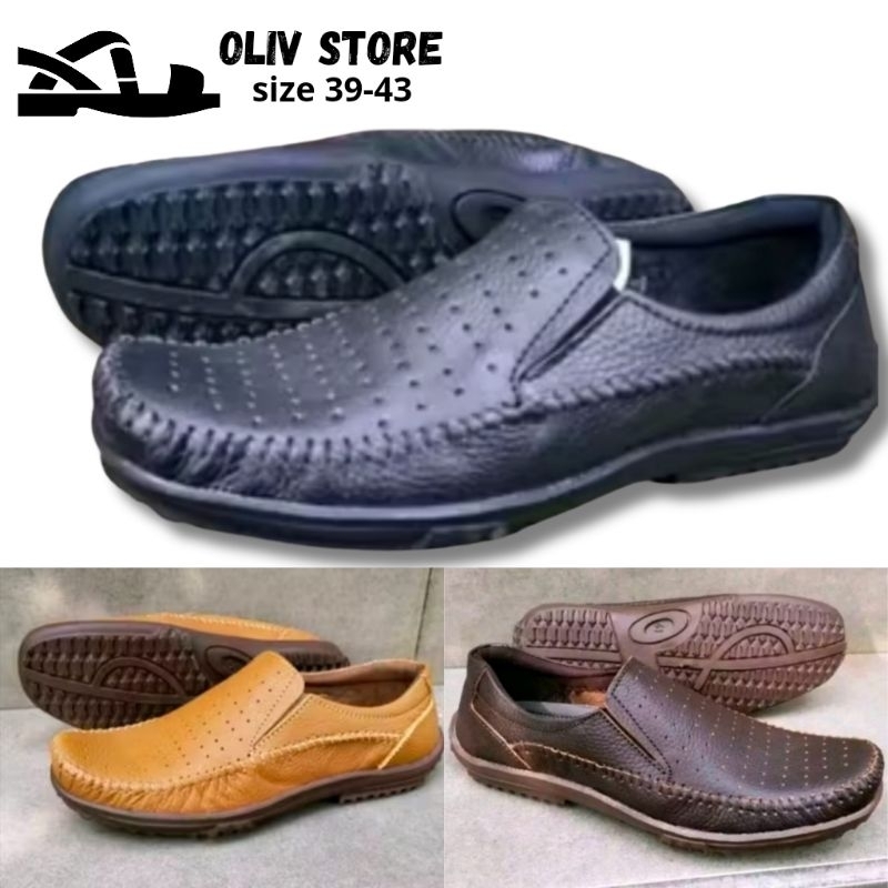 Sepatu Casual pria Kulit Asli, Sepatu pria Kulit ASLI, SEPATU santai kulit ASLI 100%,