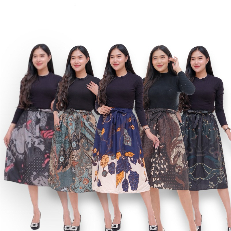 Rok Batik Pendek Grosir Bawahan Wanita Batik Rok Pendek Murah Rok Mini Batik Rok Casual Rok Vintage 