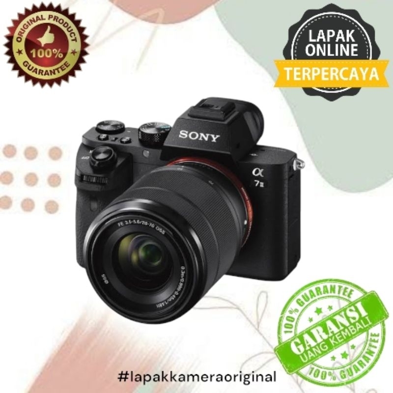 SONY A7II LENSA KIT 28-70MM  ORIGINAL TERJANGKAU BERKUALITAS