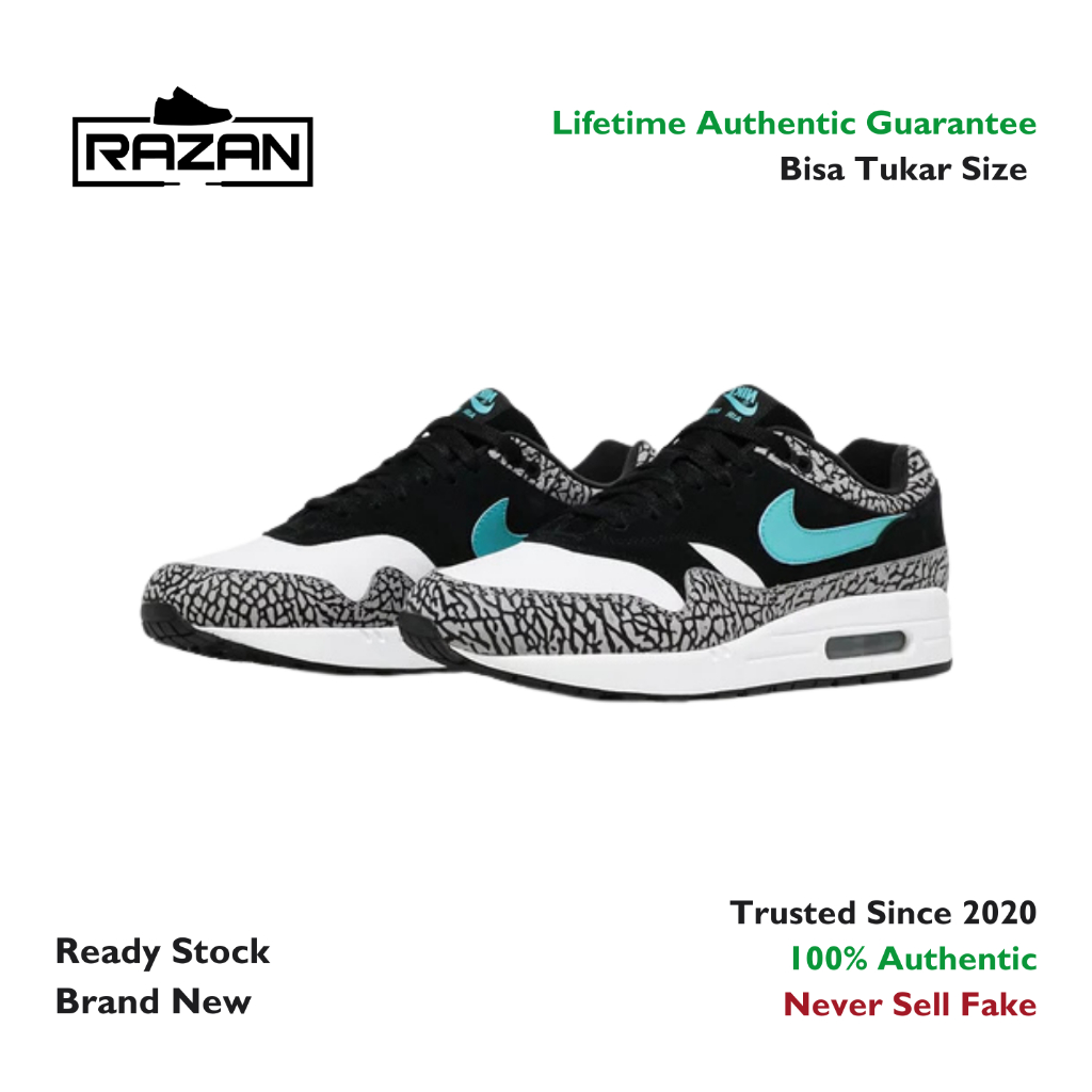 Nike Air Max 1 Atmos Elephant (2017) 100% Authentic Original