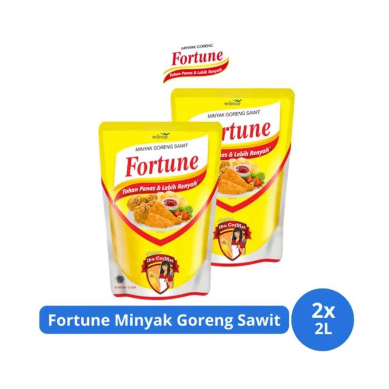 

Bundle 2x 1liter minyak goreng fortune