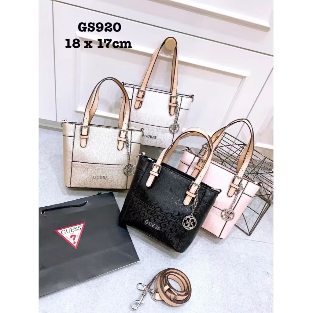 TAS GUESS MINI DELANEY LOGO - SLINGBAG GUESS - TAS JINJING WANITA #27892