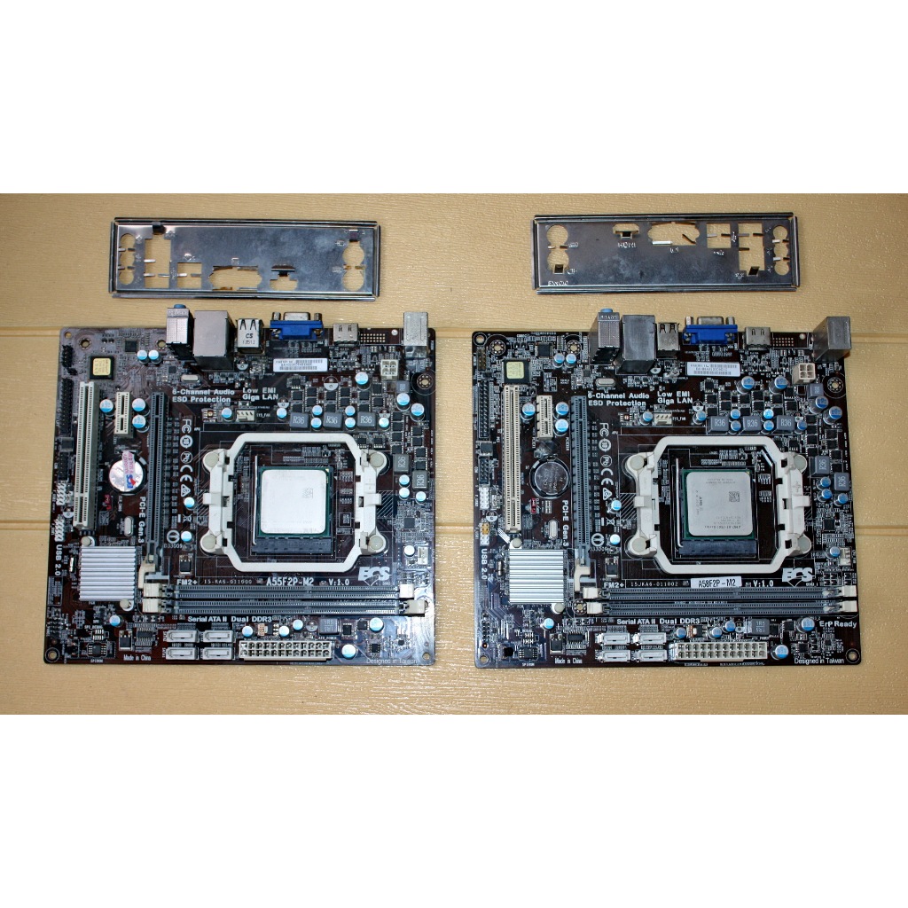 PAKET AMD FM2+ MOBO ECS A55F2P DAN ECS A58F2P + PROCESSOR AMD A8 5600 A8 7500 APU MOBO PROC MURMER