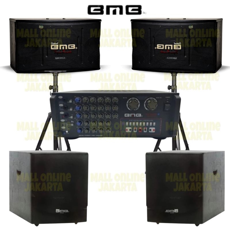 Paket karaoke bmb 12 inch subwoofer aktif 15 inch sound system indoor outdoor