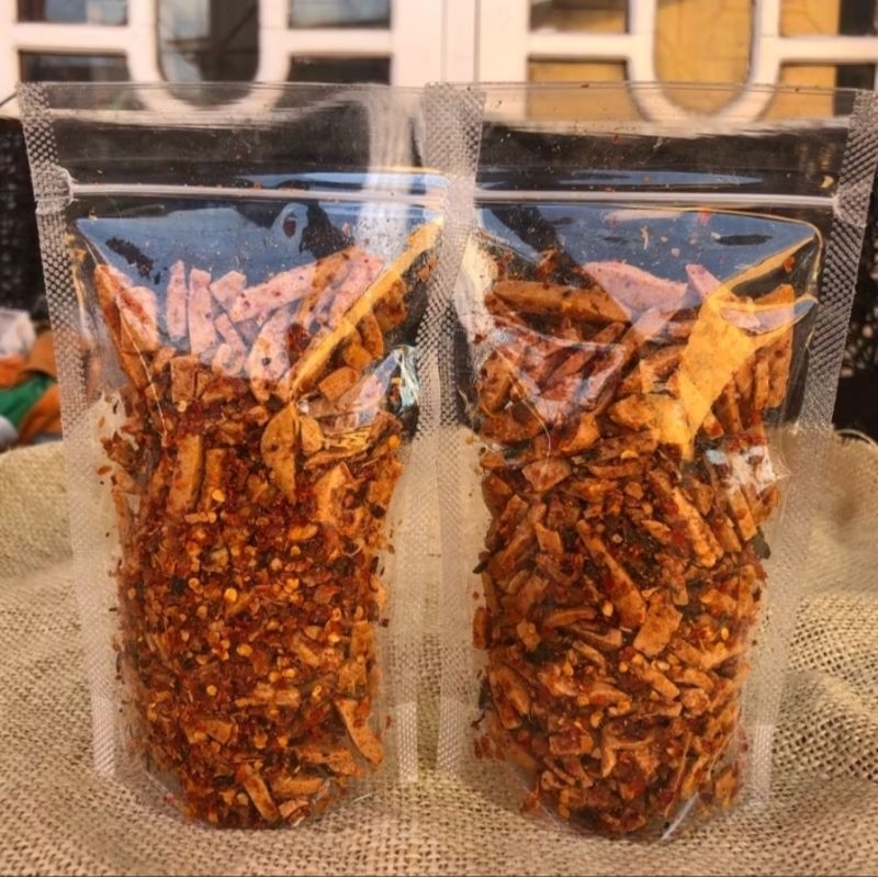 

CEMILAN BASRENG PEDAS DAUN JERUK/BASRENG VIRAL KEMASAN 100 GRAM MURAH