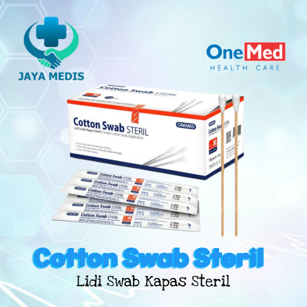 COTTON SWAB STERIL/ KAPAS LIDI SWAB STERIL ONEMED