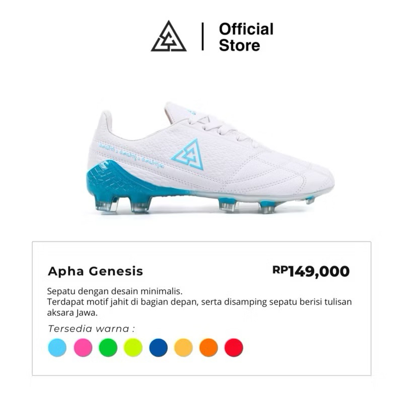 APHA - Sepatu Bola Apha Genesis Putih FG Original Sepakbola