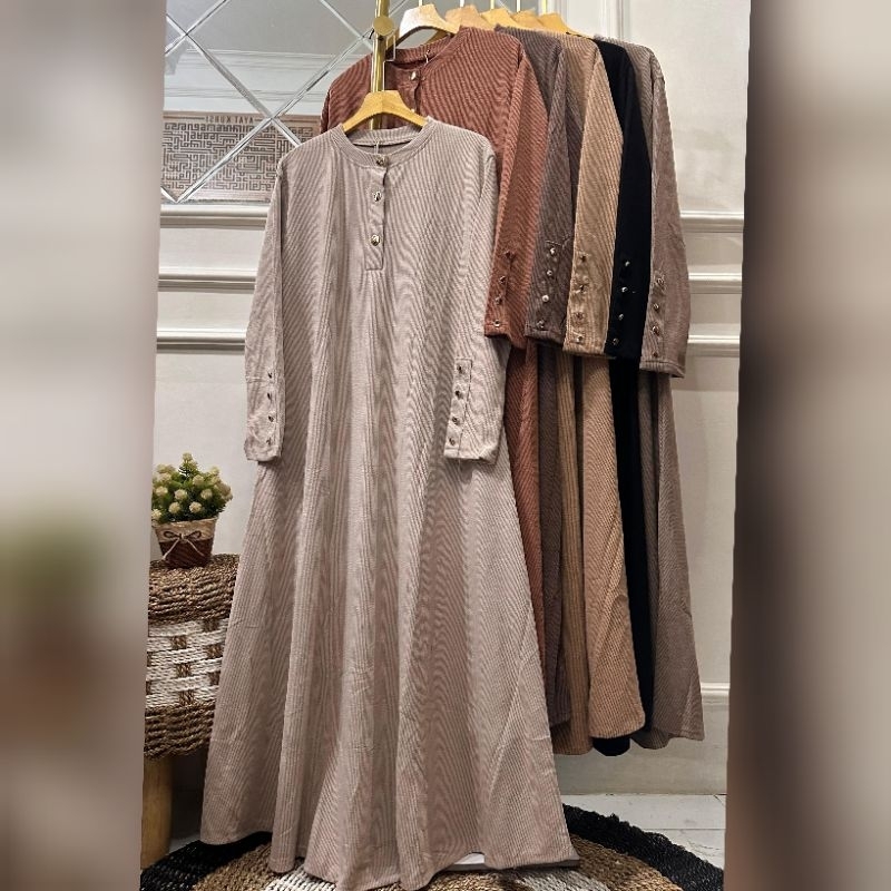 Terbaru Gamis Knit Inara Kuyifei Busui 506
