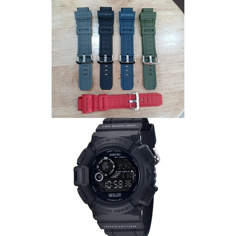 Tali Jam Tangan Digitec - Strap Rubber Jam Tangan Digitec DG-5028T