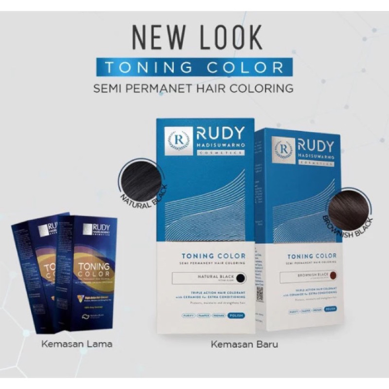 Rudy Hadisuwarno Toning Rambut Brownish Black